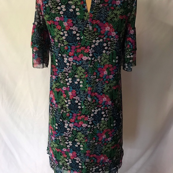 NWOT Round Neck Tunic Dress - Floral print - M - Picture 6 of 8